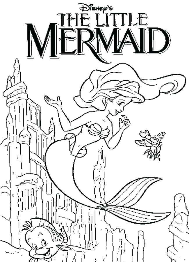 650x900 The Little Mermaid Coloring Page Mermaid Coloring Pages Free