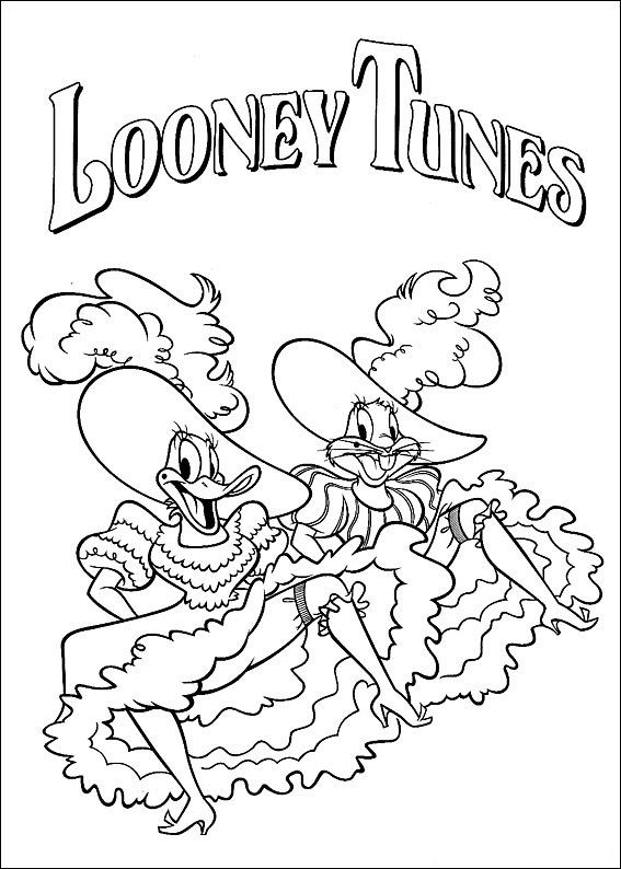 567x794 Looney Tunes Coloring Pages Free Rock Painting