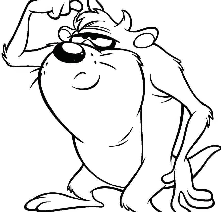 900x864 Looney Tunes Coloring Pages To Print Baby Tunes Coloring Pages