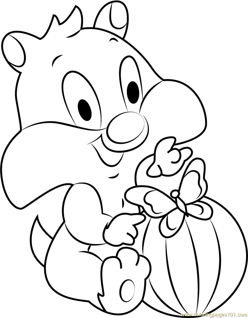 800x1028 Baby Looney Tunes Coloring Pages