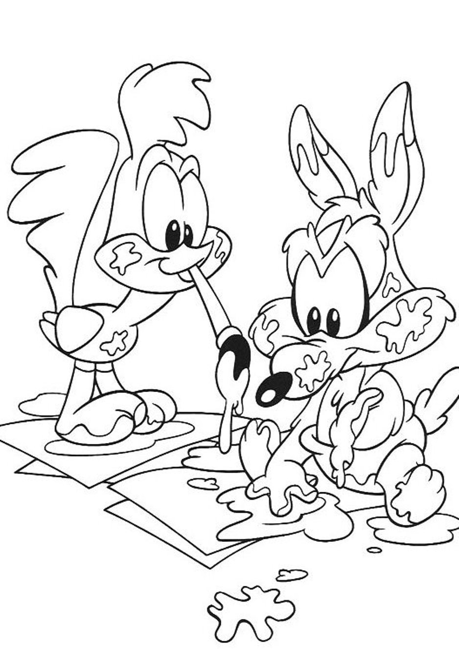 938x1326 Baby Looney Tunes Coloring Pages With Wallpaper High Quality