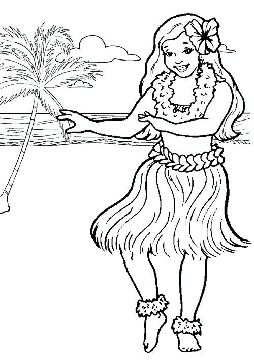 500x708 Hawaii Flag Colouring Page Hawaiian Luau Coloring Pages Image