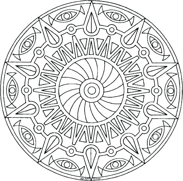 595x590 Coloring Mandalas For Kids Mandala Coloring Pages Free Printable
