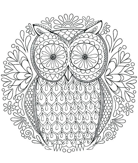525x618 Mandala Coloring Pages Animals Detailed Coloring Page Free