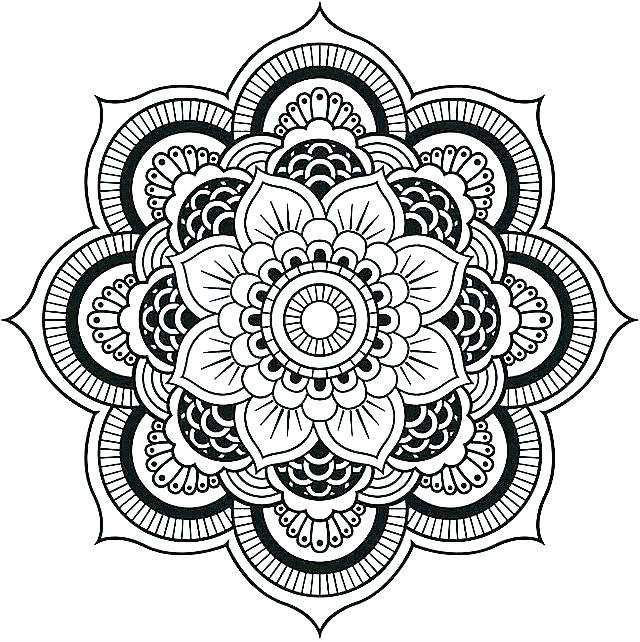 640x642 Animal Mandala Coloring Pages Free Printablebstract Detailed