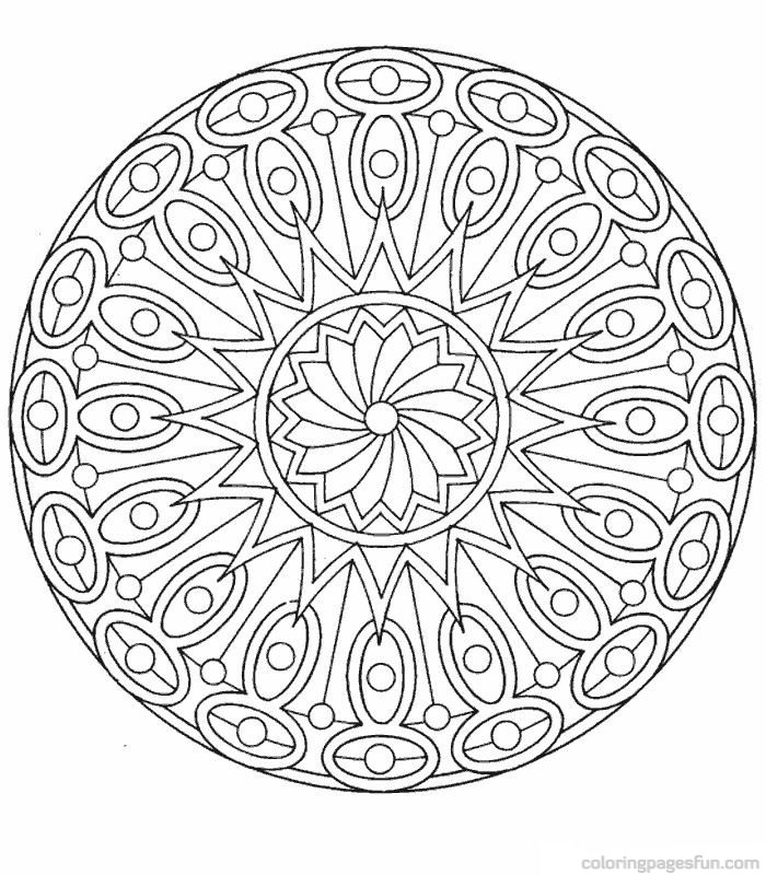 700x800 Free Mandala Coloring Pages
