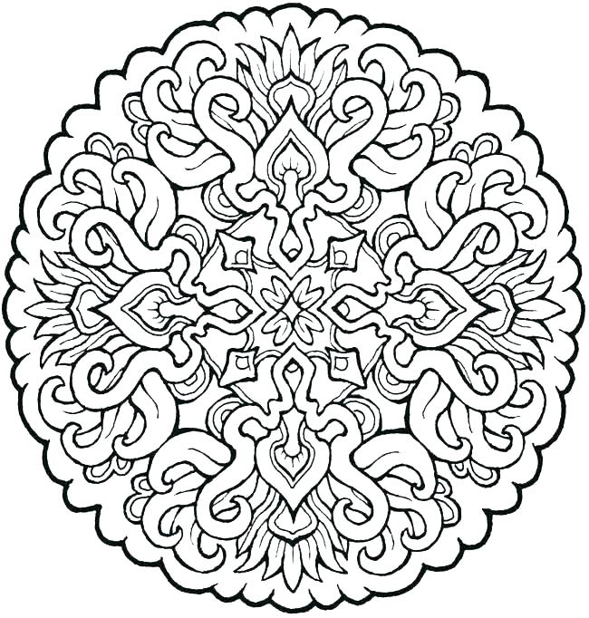 650x682 Hard Mandala Coloring Pages Mandalas Coloring Coloring Pages Adult