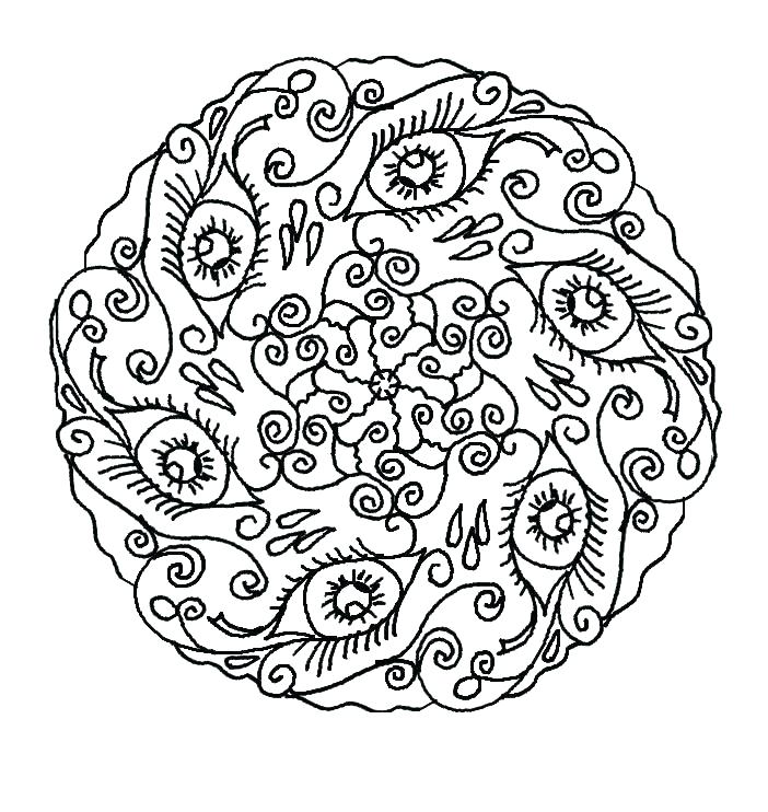 702x742 Printable Mandala Coloring Pages For Adults Printable Mandala