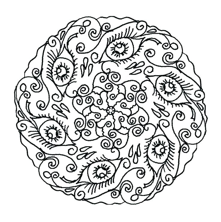 737x741 Mandala Coloring Pages Pdf Fresh Mandala Coloring Pages For Free