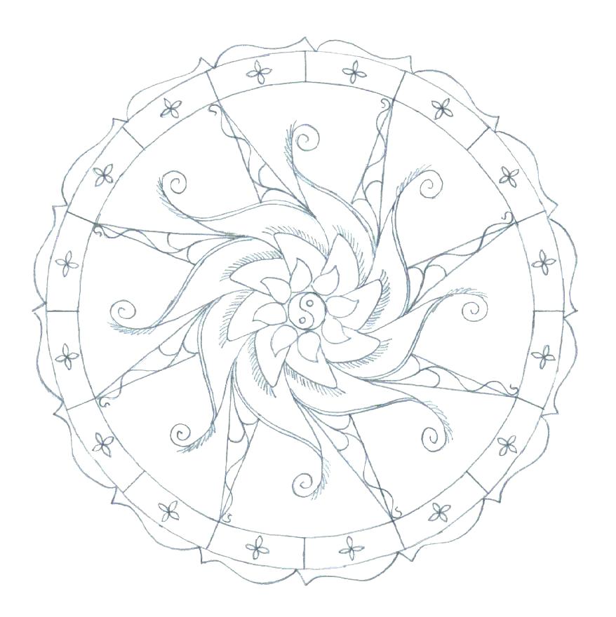 878x880 Cool Mandala Coloring Pages