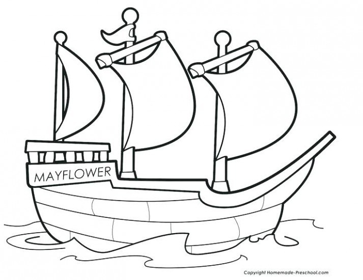 713x550 Mayflower Coloring Page Mayflower Boat Coloring Pages Printable