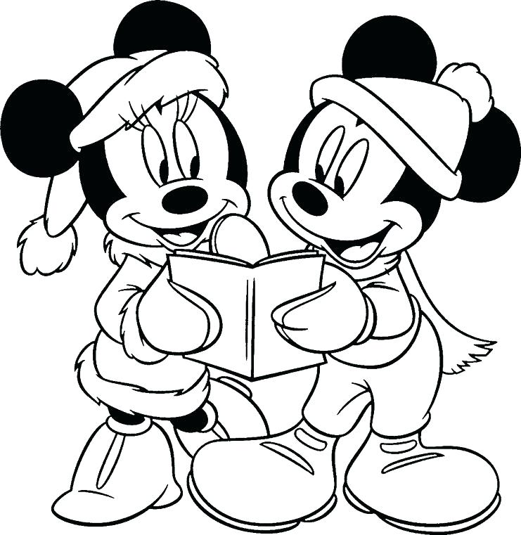 741x761 Mickey And Minnie Coloring Pages Free Printable Mickey And Mouse