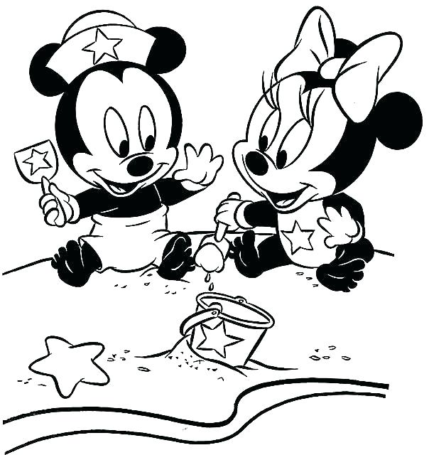 604x640 Mickey Mouse And Minnie Mouse Coloring Pages Mini Mouse Coloring