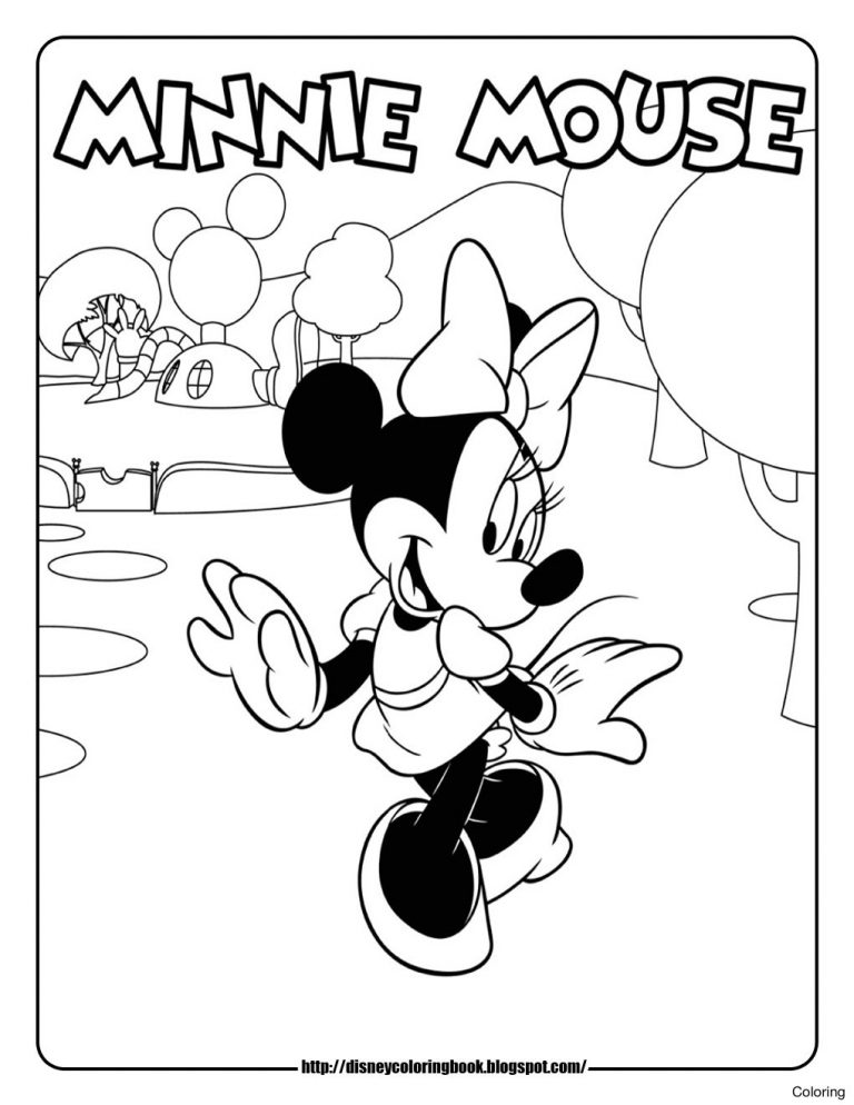 768x994 Mickey Mouse Clubhouse Minnie Coloring Pages New Free With Best