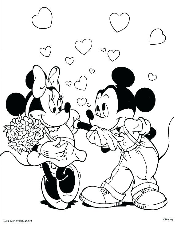 615x731 Micky Mouse Coloring Page Mickey Pages Free And Minnie Colouring