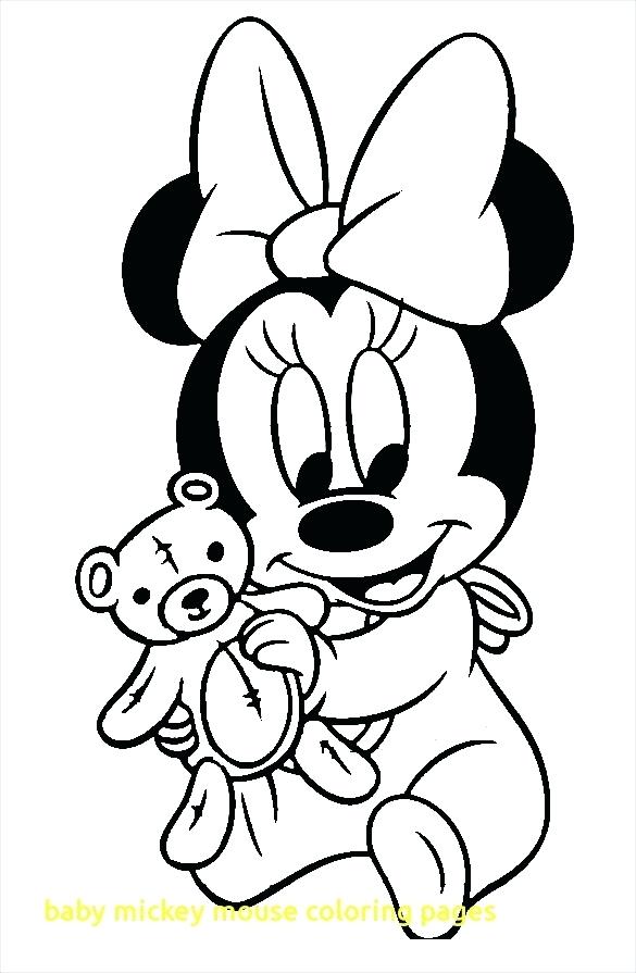 585x895 Free Mickey Mouse Coloring Pages Plus Baby Mickey Mouse Coloring