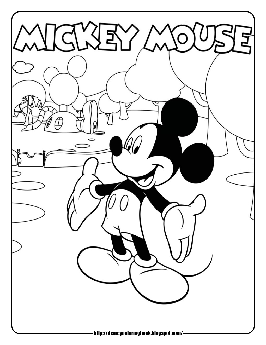 1020x1320 Free Mickey Mouse Coloring Pages