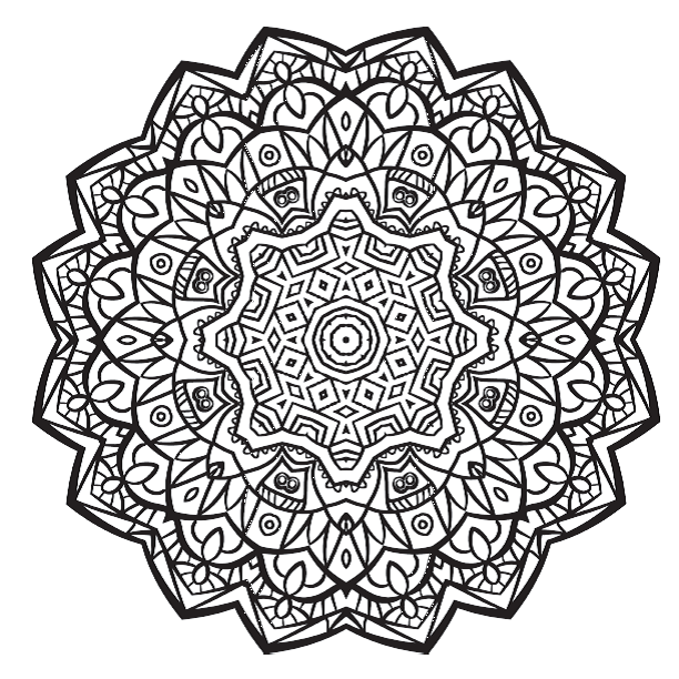 612x612 Free Colouring Pages Stunning Mandalas To Colour From Complete