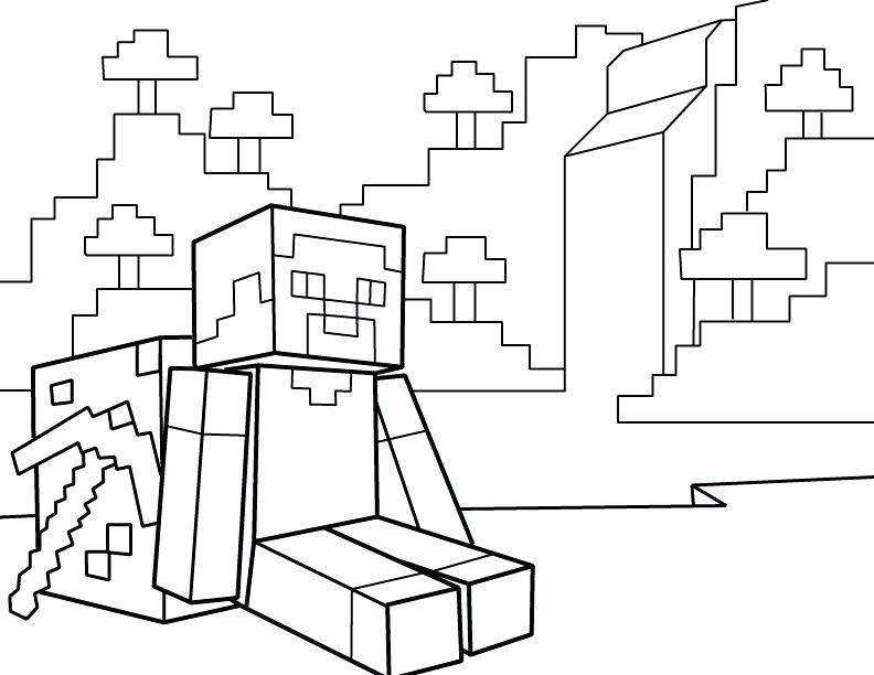 792x612 Paginas Para Colorear Para Minecraft Coloring Pages Free Printable