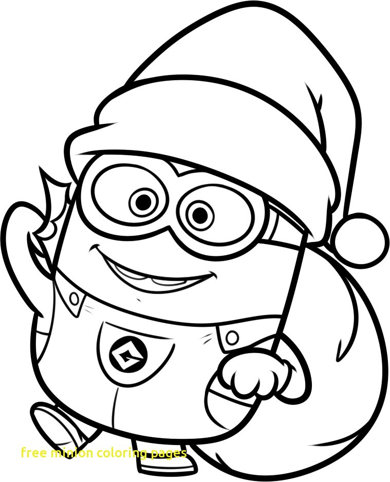 759x938 Free Minion Coloring Pages With Free Printable Minion Coloring
