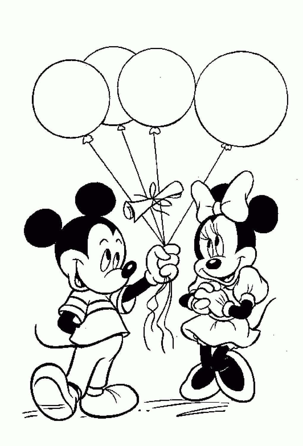 1020x1499 Mickey Mouse Coloring Pages Free Wagashiya