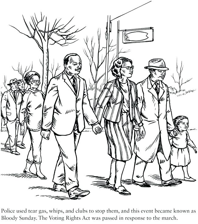 650x735 Civil Rights Coloring Pages Martin Luther King Jr Color Pages