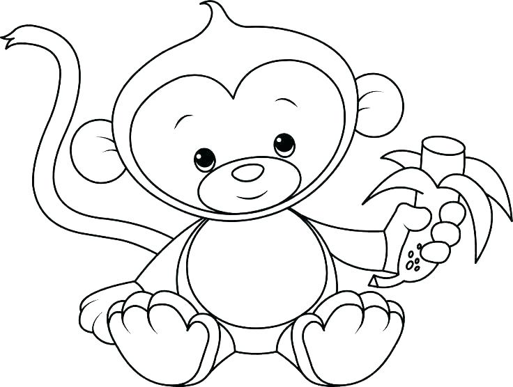 736x556 Free Monkey Coloring Pictures Printable Coloring Monkey Coloring