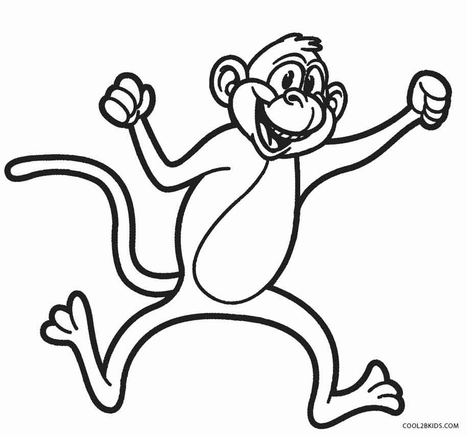 914x850 Free Printable Monkey Coloring Pages For Kids