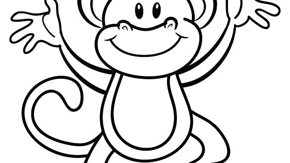 585x329 Printable Monkey Coloring Pages Printable Monkey Coloring Pages