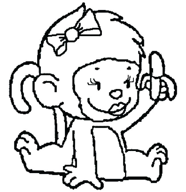 650x670 Sock Monkey Coloring Pages Cartoon Monkey Coloring Pages Sock