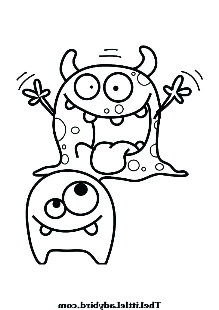 728x1029 Coloring Pages Of Monsters
