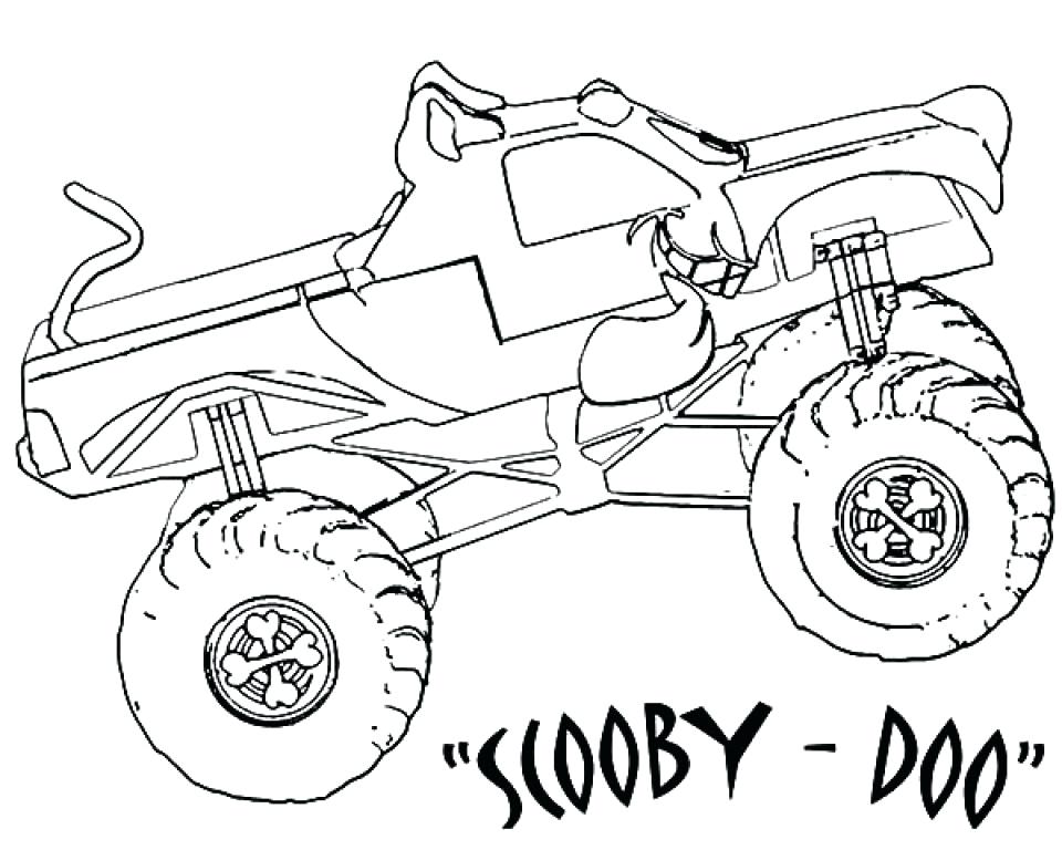 960x768 Free Monster Truck Coloring Pages To Print Free Monster Truck