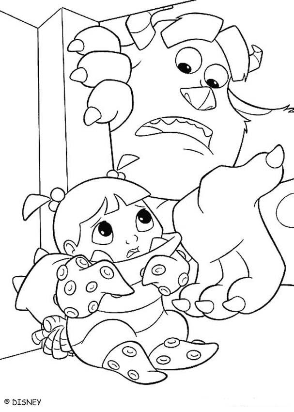 607x850 Monster Inc Coloring Pages Monsters Inc Coloring Pages Free