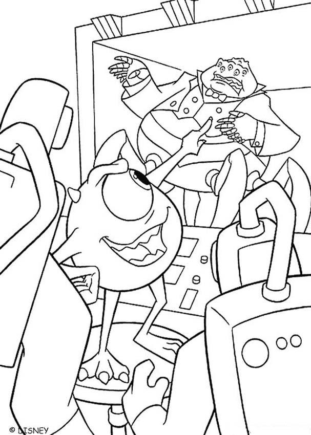 607x850 Monsters, Inc Coloring Pages