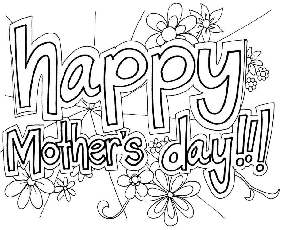 919x749 Best Mothers Day Coloring Pages Free Printable