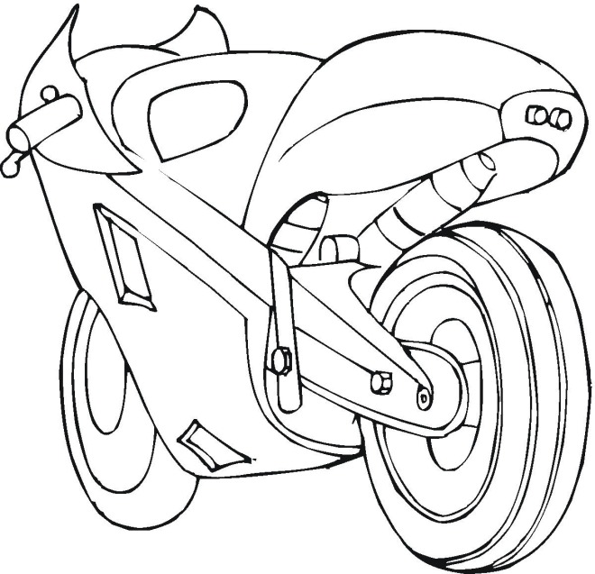 660x637 Free Motorcycle Coloring Page, Ninja Free