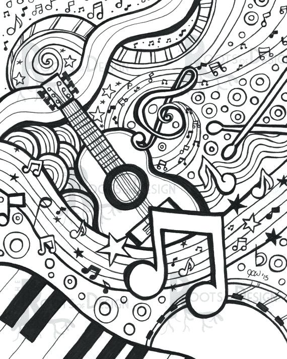 570x713 Music Coloring Pages Printable Free Music Coloring Pages Printable