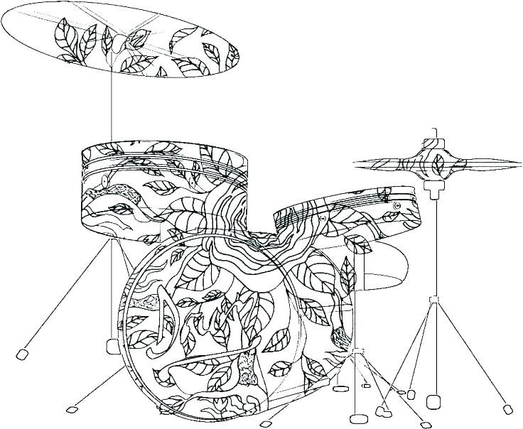 736x604 Music Coloring Pages Free