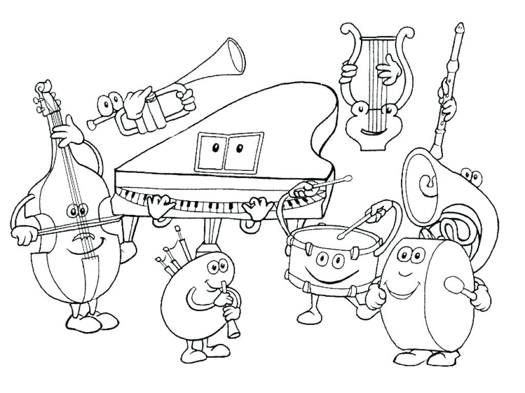 1024x768 Free Music Coloring Pages Acpra