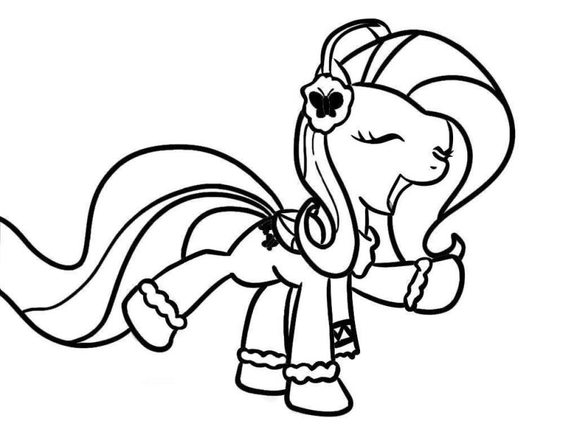 819x614 My Little Pony Coloring Page