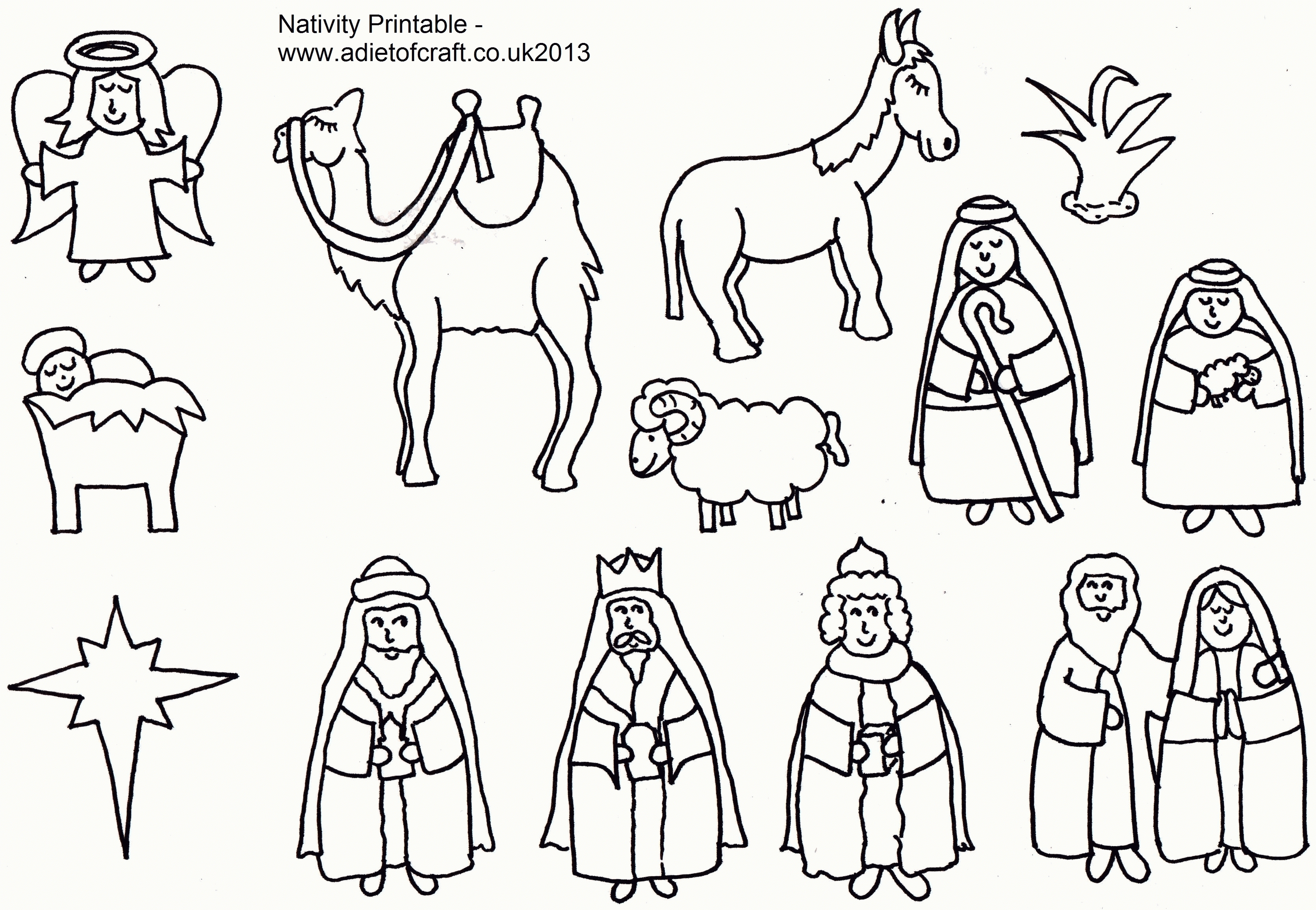 3341x2309 Best Of Free Nativity Scene Coloring Pages Design Free Coloring Book
