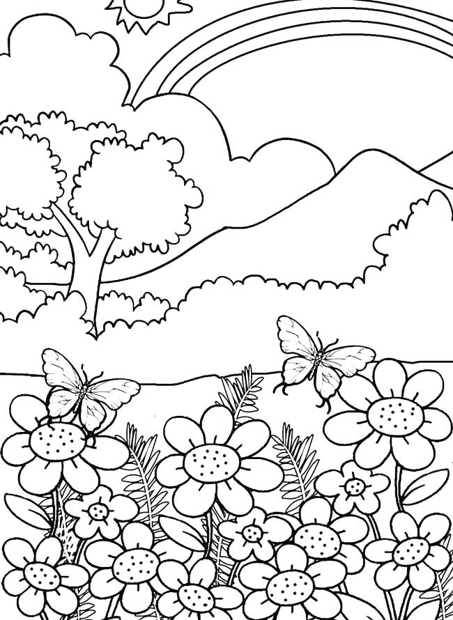 650x890 Nature Coloring Pages Awesome Nature Coloring Pages For Your Free
