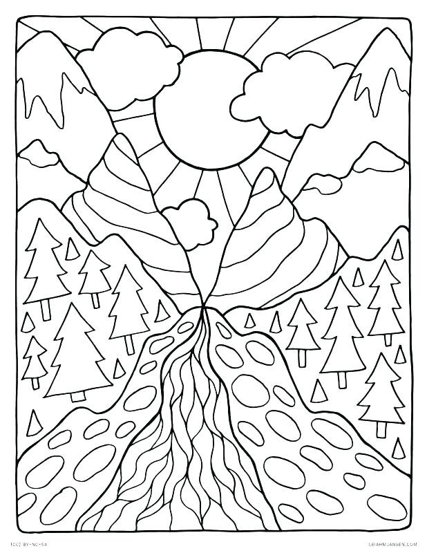 618x800 Nature Coloring Pages Printable Bell Free