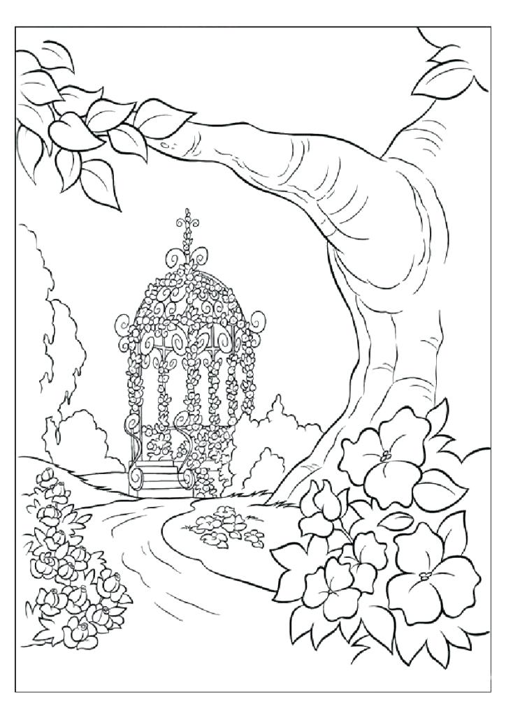 724x1024 Fantasy Nature Coloring Pages A Free For Adults