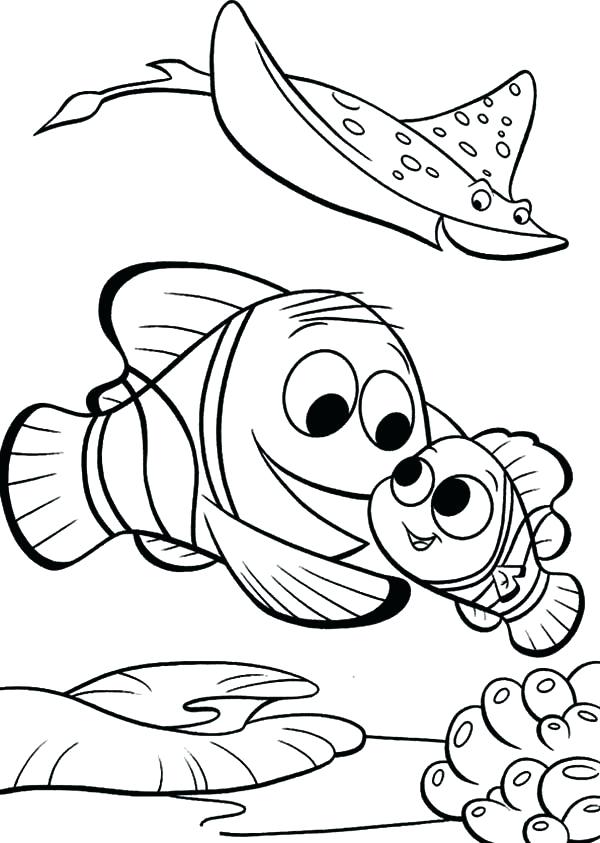 600x843 Finding Nemo Coloring Pages Together With Free Finding Dory