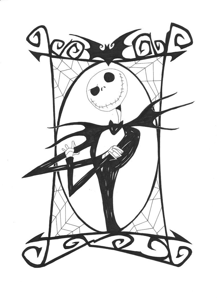 762x1048 Nice Jack Skellington Coloring Pages Free Prin