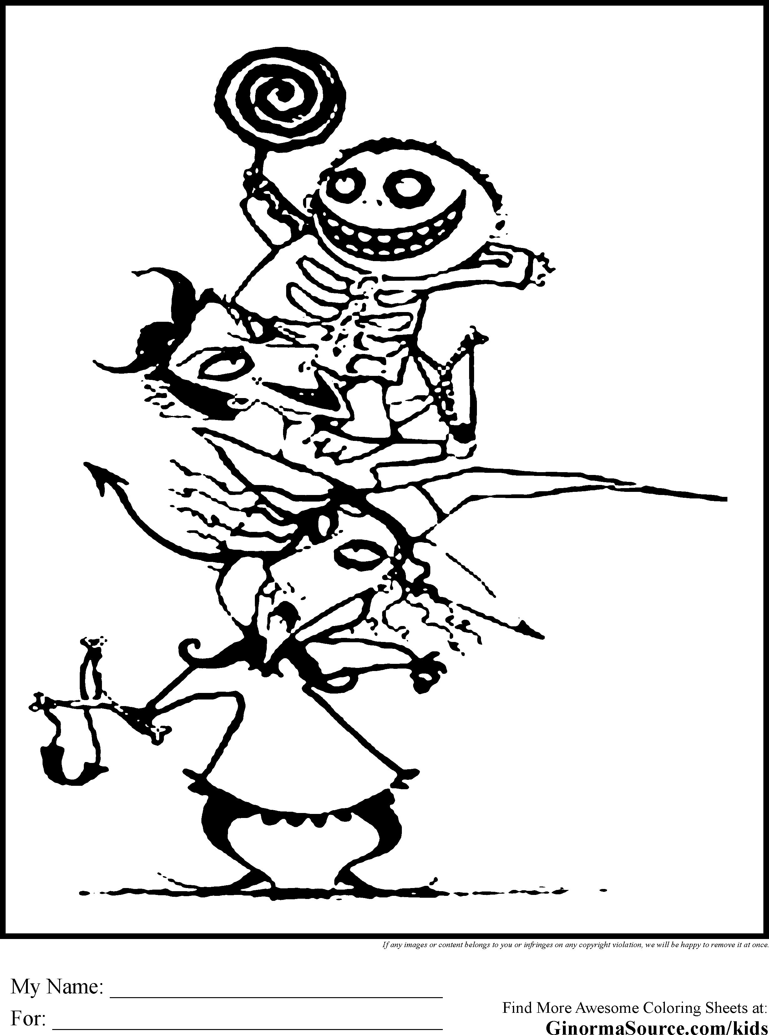 2459x3310 Nightmare Before Christmas Coloring Pages Gif Tim