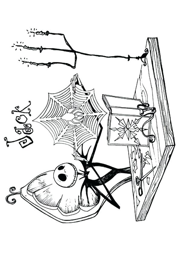 595x842 Nightmare Before Christmas Coloring Pages