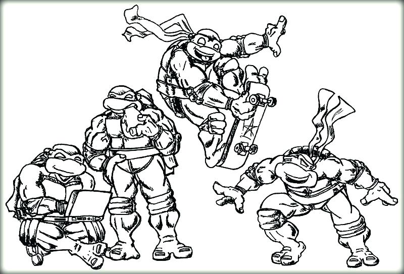 800x543 Ninja Turtles Coloring Pages Together With Ninja Coloring Pages