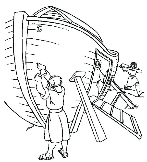 600x663 Noahs Ark Coloring Page And The Ark Coloring Pages Coloring Page